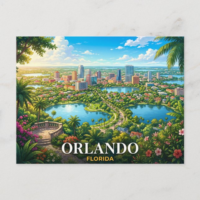 Postal Orlando Florida Viajes (Anverso)