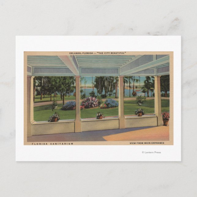Postal Orlando, Florida - Vista al aire libre de Florida (Anverso)