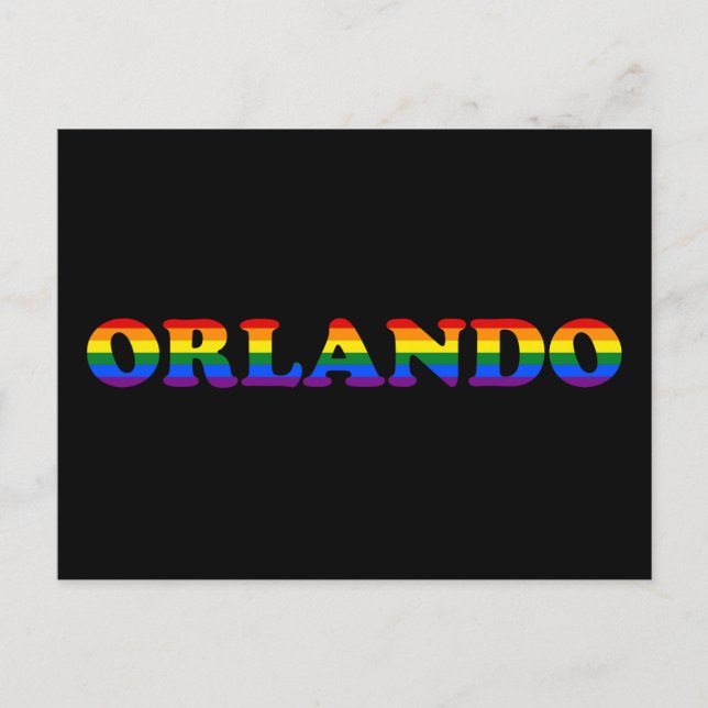 Postal Orlando LGBT (Anverso)