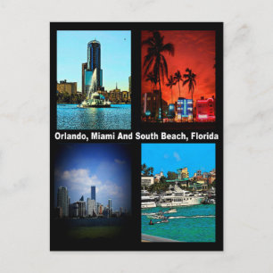 Postal Orlando, Miami, South Beach Collage