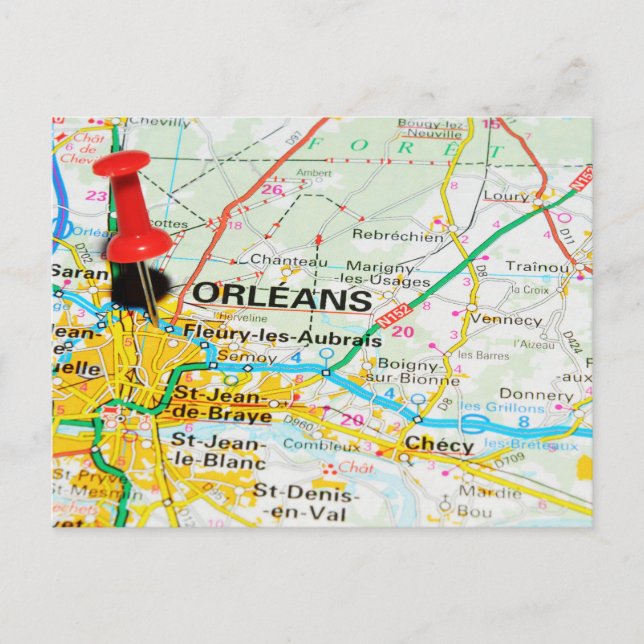 Postal Orleans, Francia (Anverso)