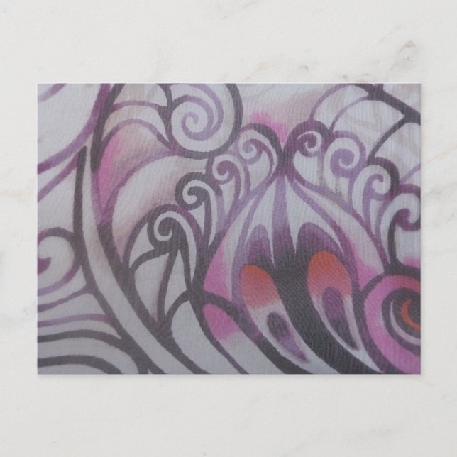 Postal Ornamente en lila (Anverso)