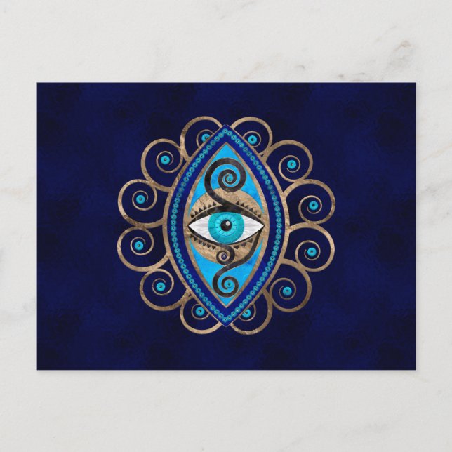 Postal Ornamento de Evil Eye Amulet (Anverso)