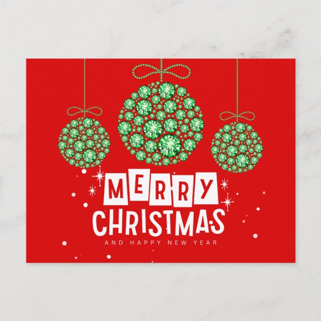 Postal Ornamento de Navidad Diamond (Anverso)