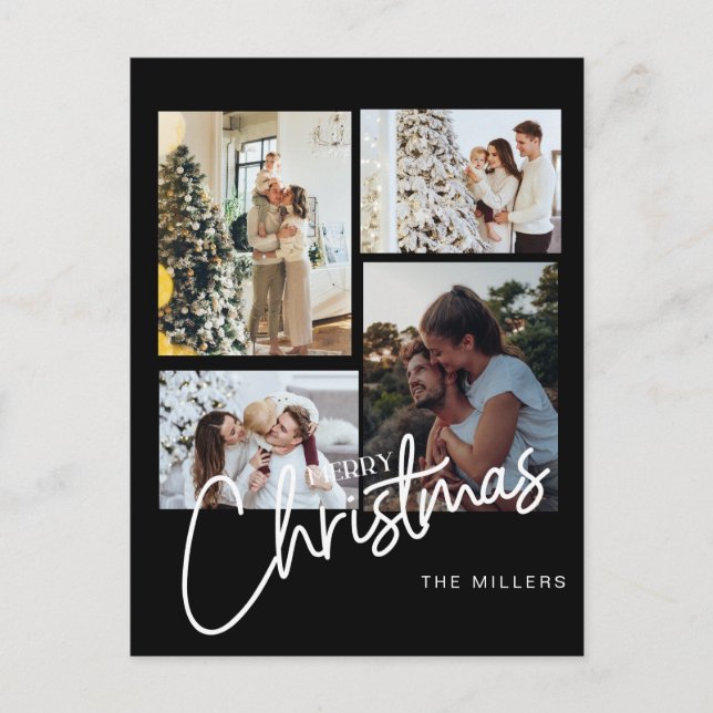 Postal Ornamento fotográfico de navidades, Navidades Coll (Anverso)