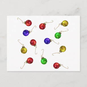 Postal Ornamentos de bolas