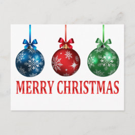 Postal Ornamentos de Navidad