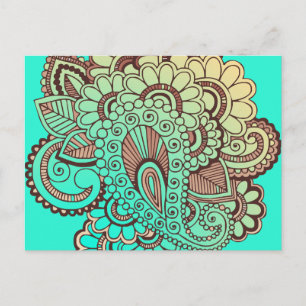 Postal Ornamentos Paisley I + tu trasero. e ideas