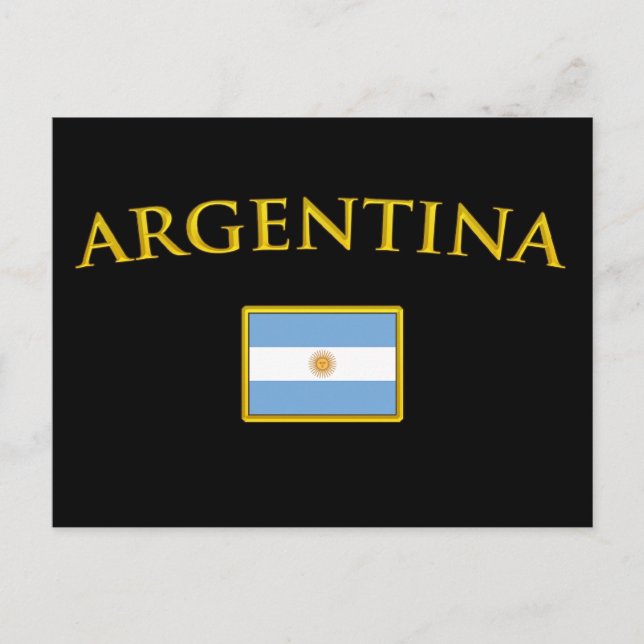 Postal Oro argentino (Anverso)