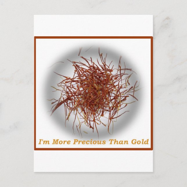 Postal oro azafrán (Anverso)