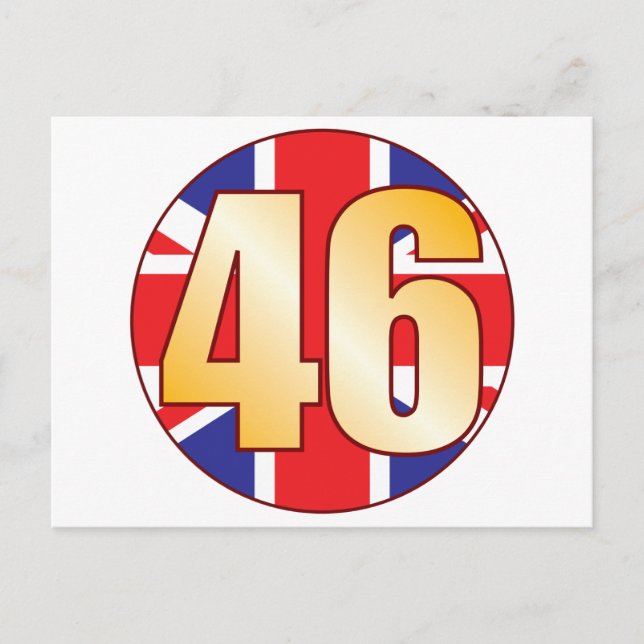 Postal Oro británico de 46 (Anverso)