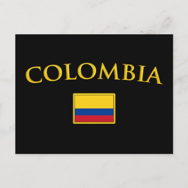 Postal Oro Colombia (Anverso)