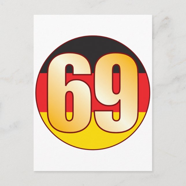 Postal Oro de ALEMANIA 69 (Anverso)