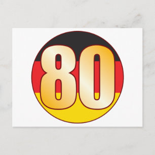 Postal Oro de ALEMANIA 80