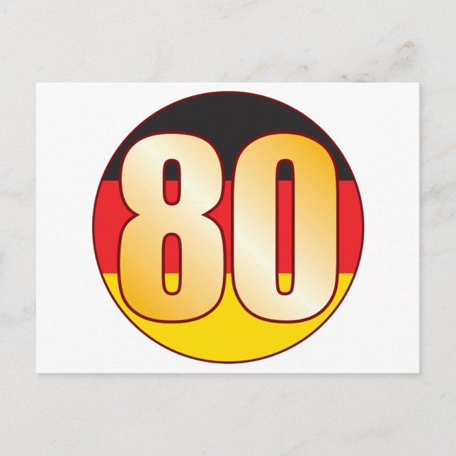 Postal Oro de ALEMANIA 80 (Anverso)