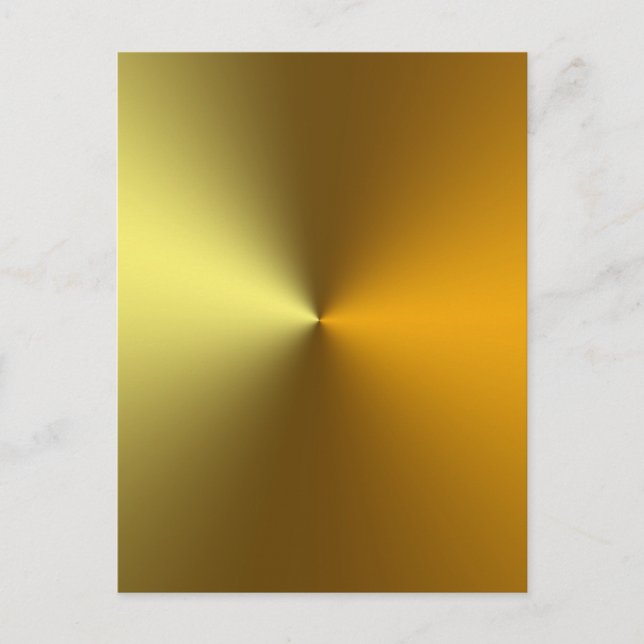 Postal oro de arte dorado (Anverso)