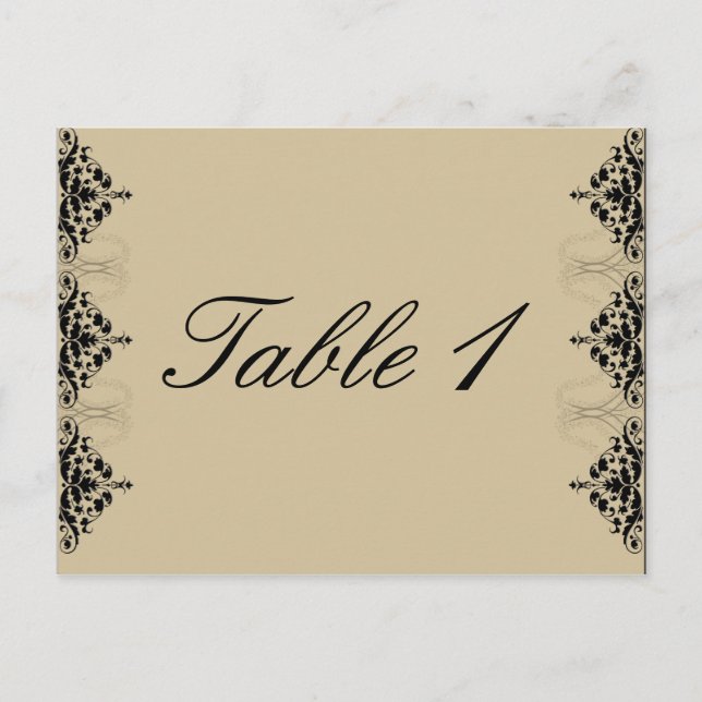 Postal Oro de camello con número de tabla de pergamino ne (Anverso)