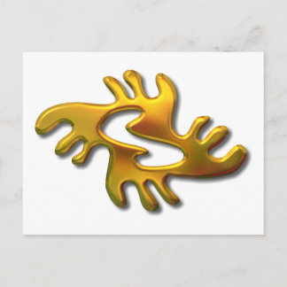 Postal Oro de paz de Adrinkra