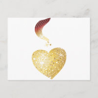 Oro Disco Ball Heart