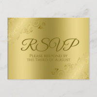 Oro en la elegante boda de filigrí floral de oro R