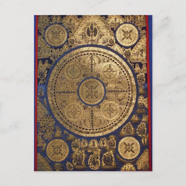 POSTAL ORO ESOTÉRICO THANGKA ART (Anverso)