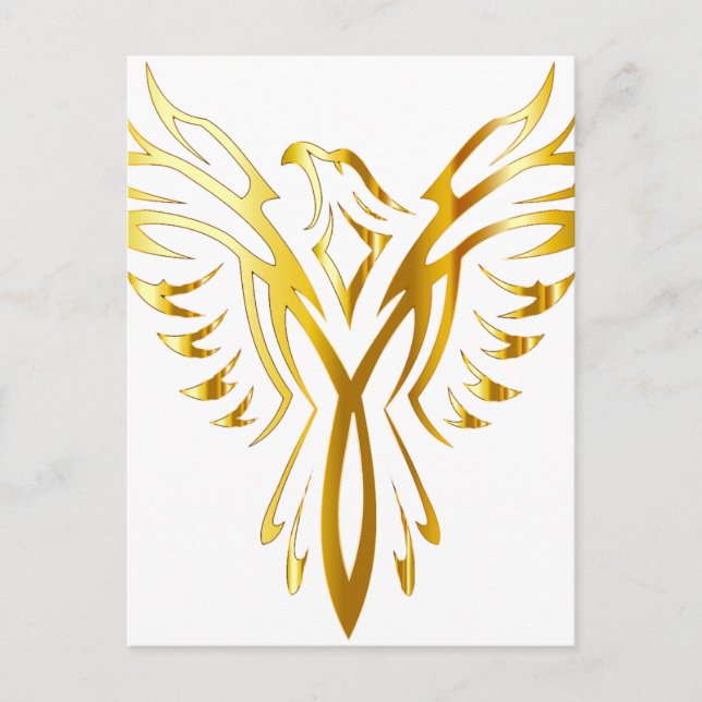 Postal oro foenix (Anverso)