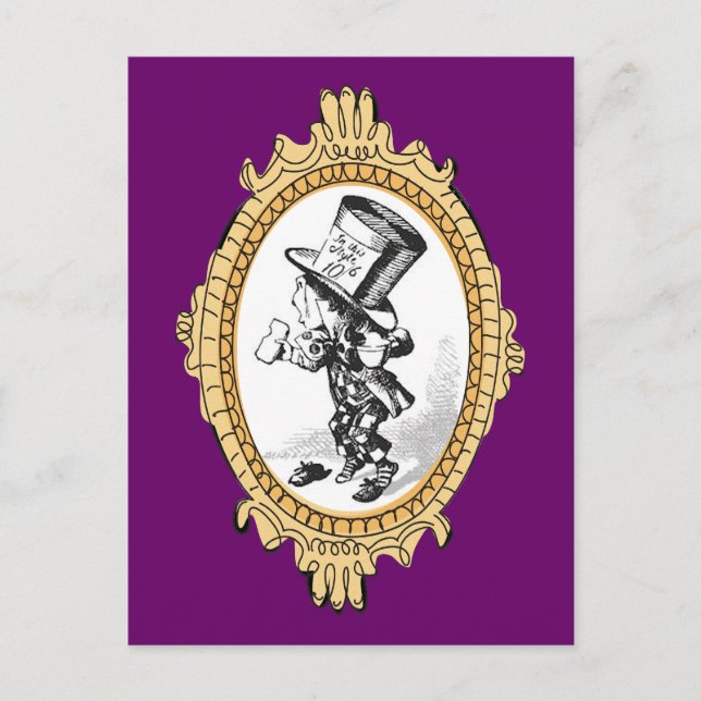 Postal Oro Fraude Mad Hatter Uno (Anverso)