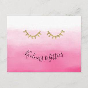 Postal Oro Girona Eyelashes rosa oscuro
