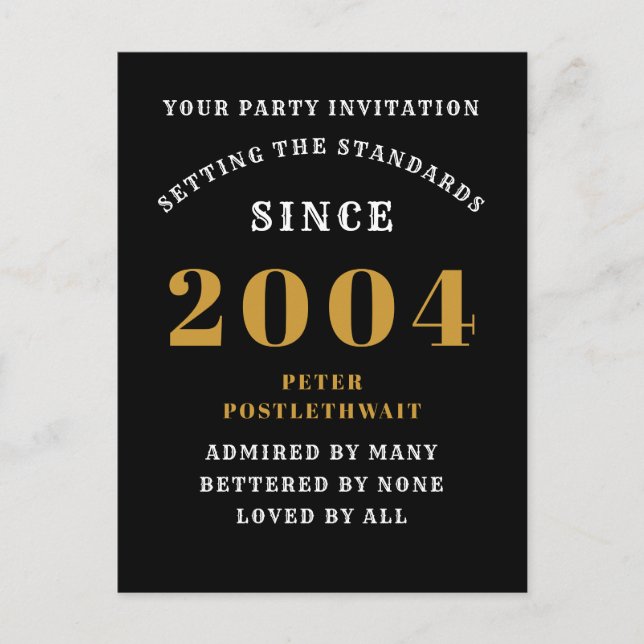 Postal Oro Negro 2004 (Anverso)