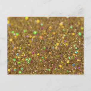 Postal Oro Purpurina Look Artwork