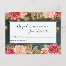 Postal Oro rosa de la marina novia romántica para ser tar