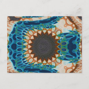 Postal Oro turquesa Sol Southwestern Art