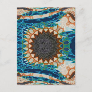 Postal Oro turquesa Sol Southwestern Art