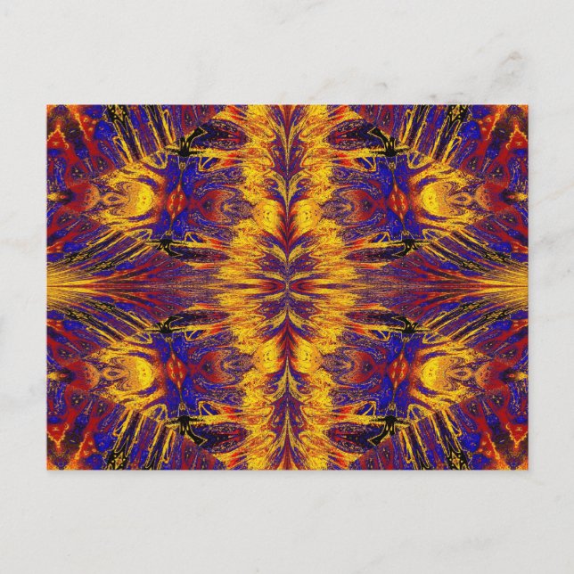 POSTAL ORO Y AZUL NASMA 4 (Anverso)