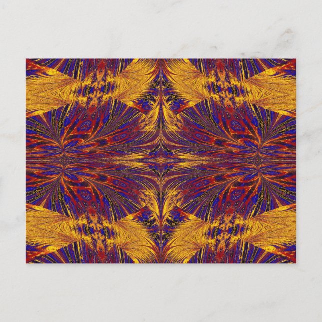 POSTAL ORO Y AZUL NASMA 5 (Anverso)