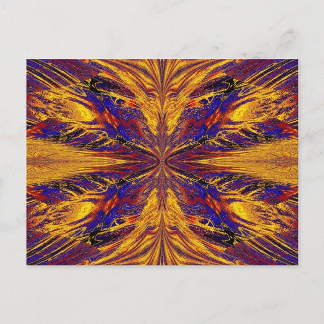 POSTAL ORO Y AZUL NASMA 6 (Anverso)