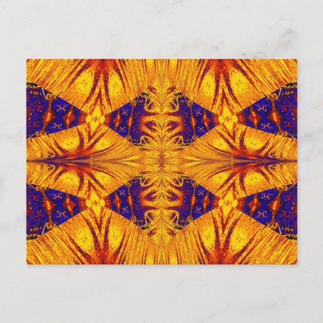 POSTAL ORO Y AZUL NASMA 7 (Anverso)