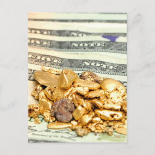 Postal Oro y dinero