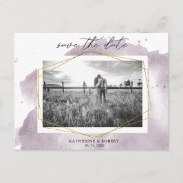 Postal Oro y malva turbios | Foto Guardar la fecha