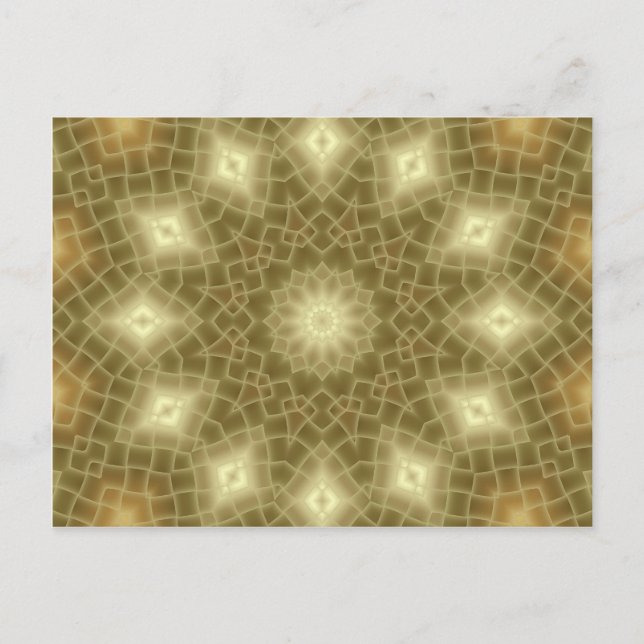 Postal Oro y marrón (Anverso)