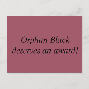 Postal Orphan Black merece una declaración de premio