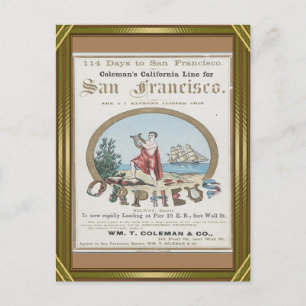Postal Orpheus Clipper Sailing