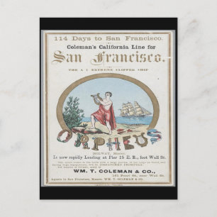 Postal Orpheus Clipper Sailing