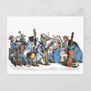 Postal Orquesta de Animales