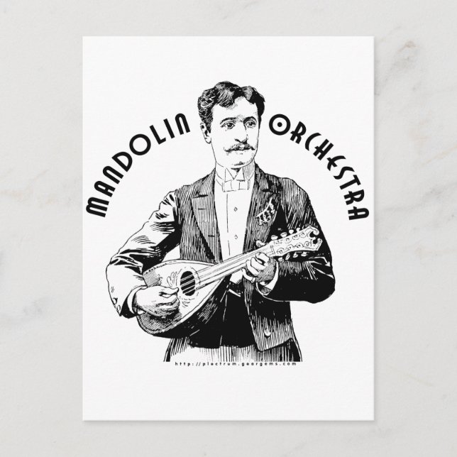 Postal Orquesta de Mandolin (Anverso)