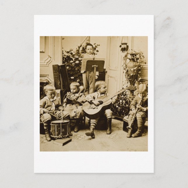 Postal Orquesta de Niños Pequeños - Esterovisión Vintage (Anverso)