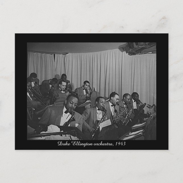 Postal Orquesta del Duke Ellington, 1943 (Anverso)