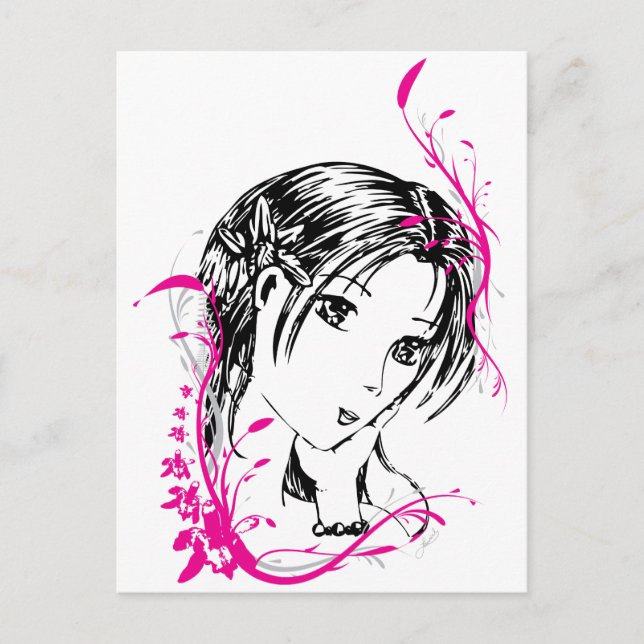 Postal - Orquídea (Anverso)