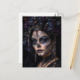 Postal Orquídea Amatista Calavera – Calavera Siniestra de