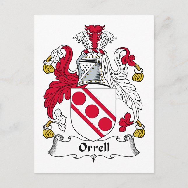 Postal Orrell Family Crest (Anverso)